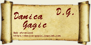 Danica Gagić vizit kartica